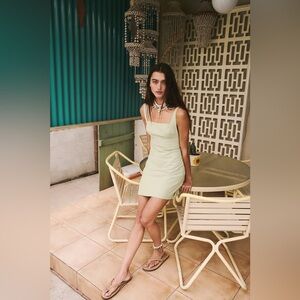 Free-est by Free People Cream Mini Dress